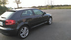 Audi A3 2,0 TDI 140 cv couleur noir 3 portes année 2009 124 000 km 8 cv fiscales boite 6 vitesses 