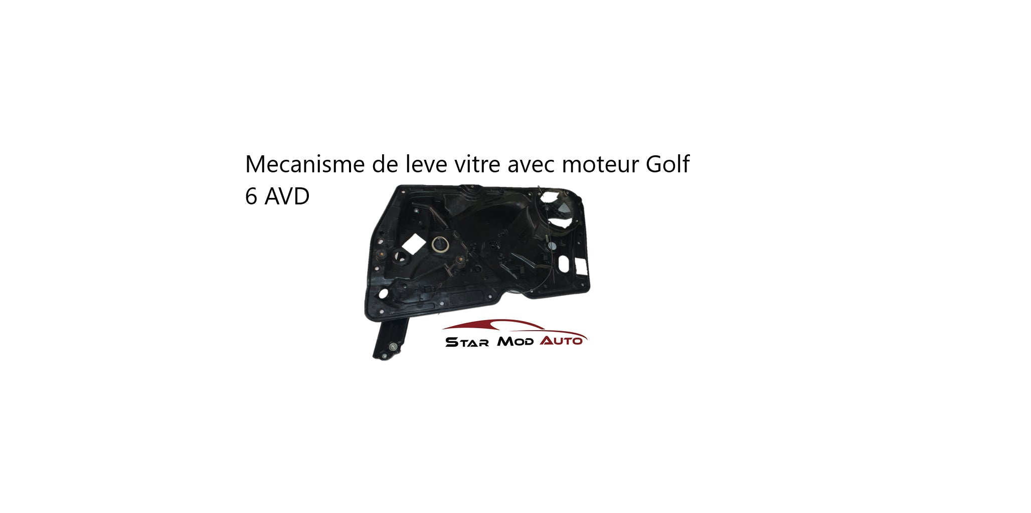 Mécanisme de levier de vitre avec moteur d'occasion Golf 6 AVD 