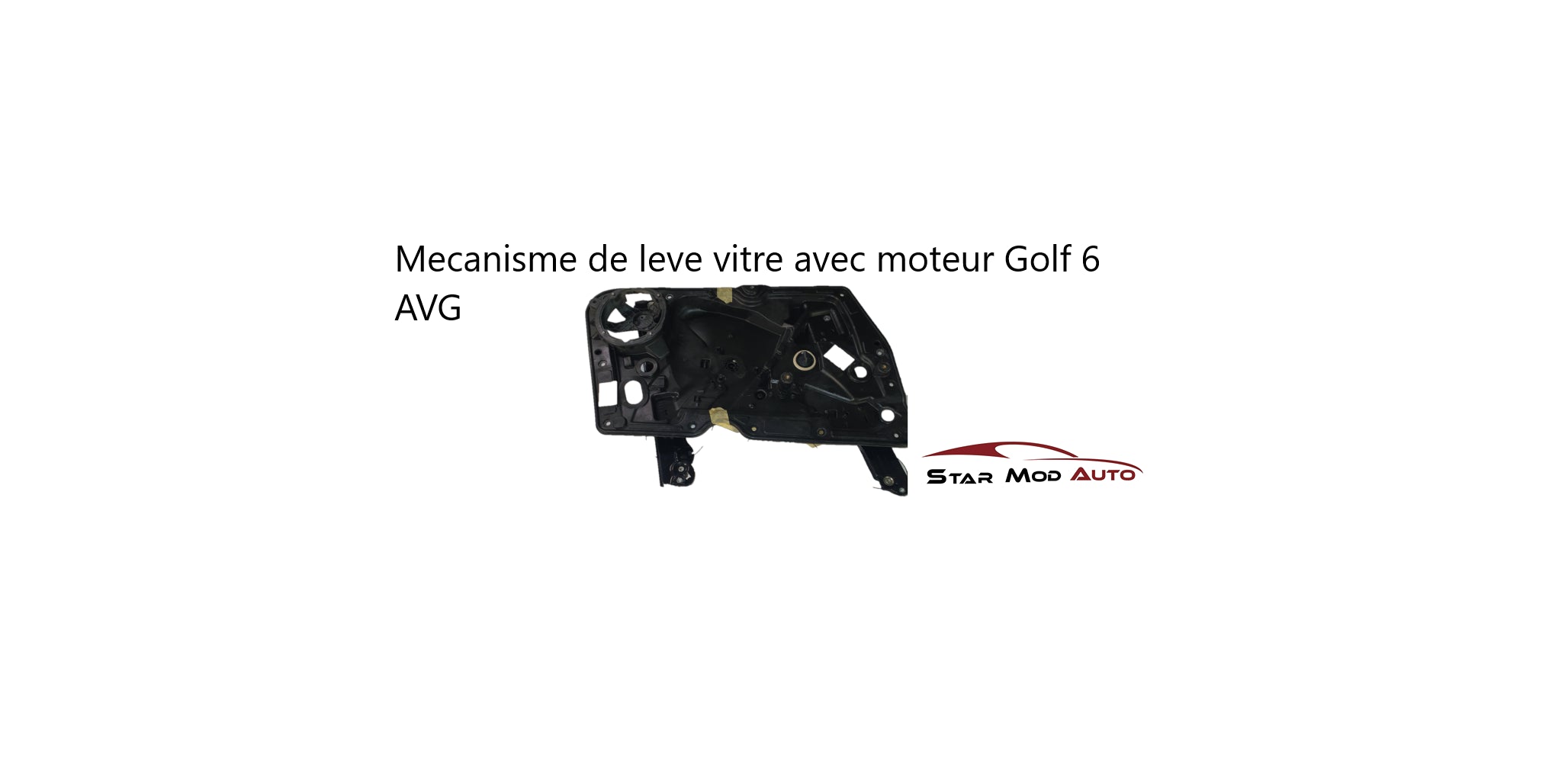 Mécanisme de levier de vitre avec moteur d'occasion Golf 6 AVG 