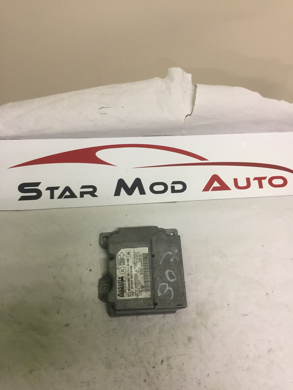 calculateur airbag Peugeot 307 année 2007 de marque autoliv réf 9636894080