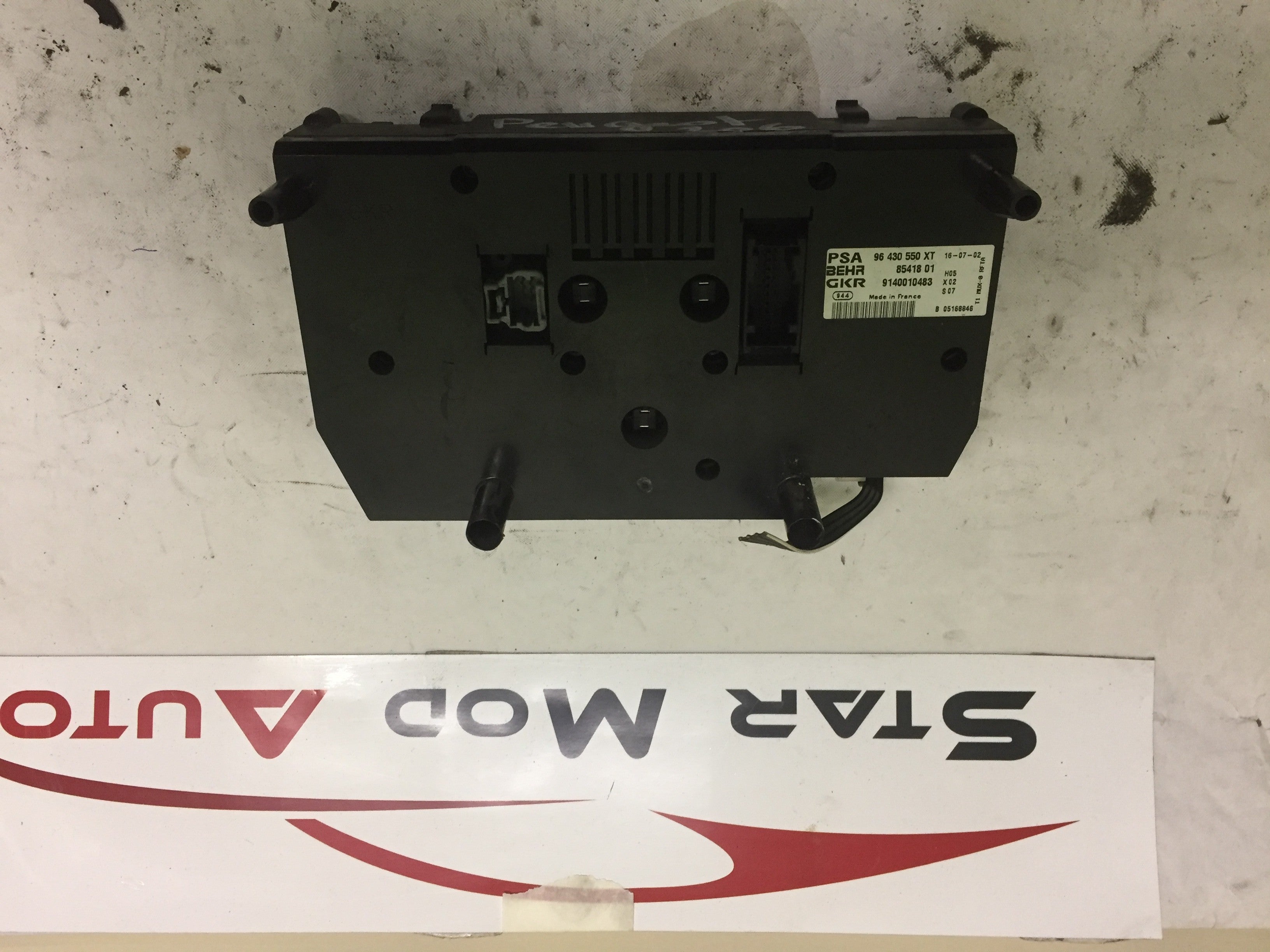 COMMANDE DE CLIM PEUGEOT 206