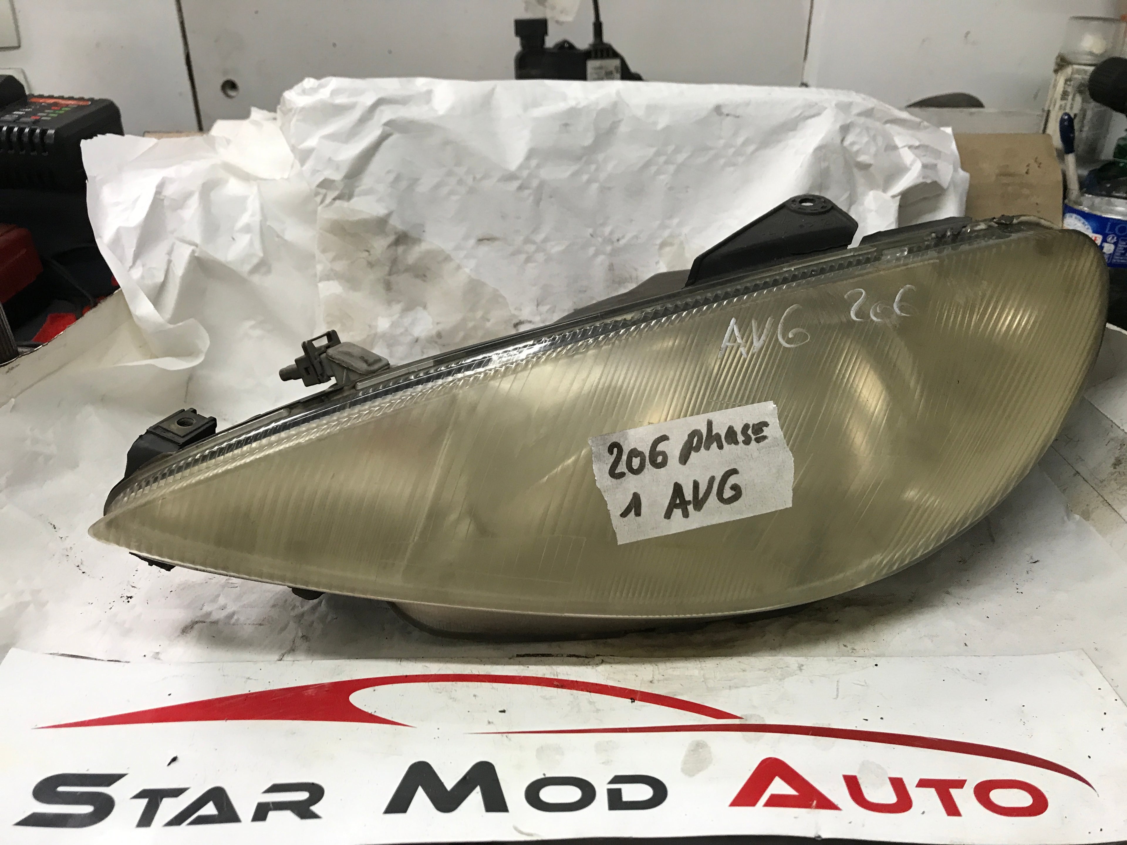 phare avant gauche Peugeot 206 phase 1 année 2002