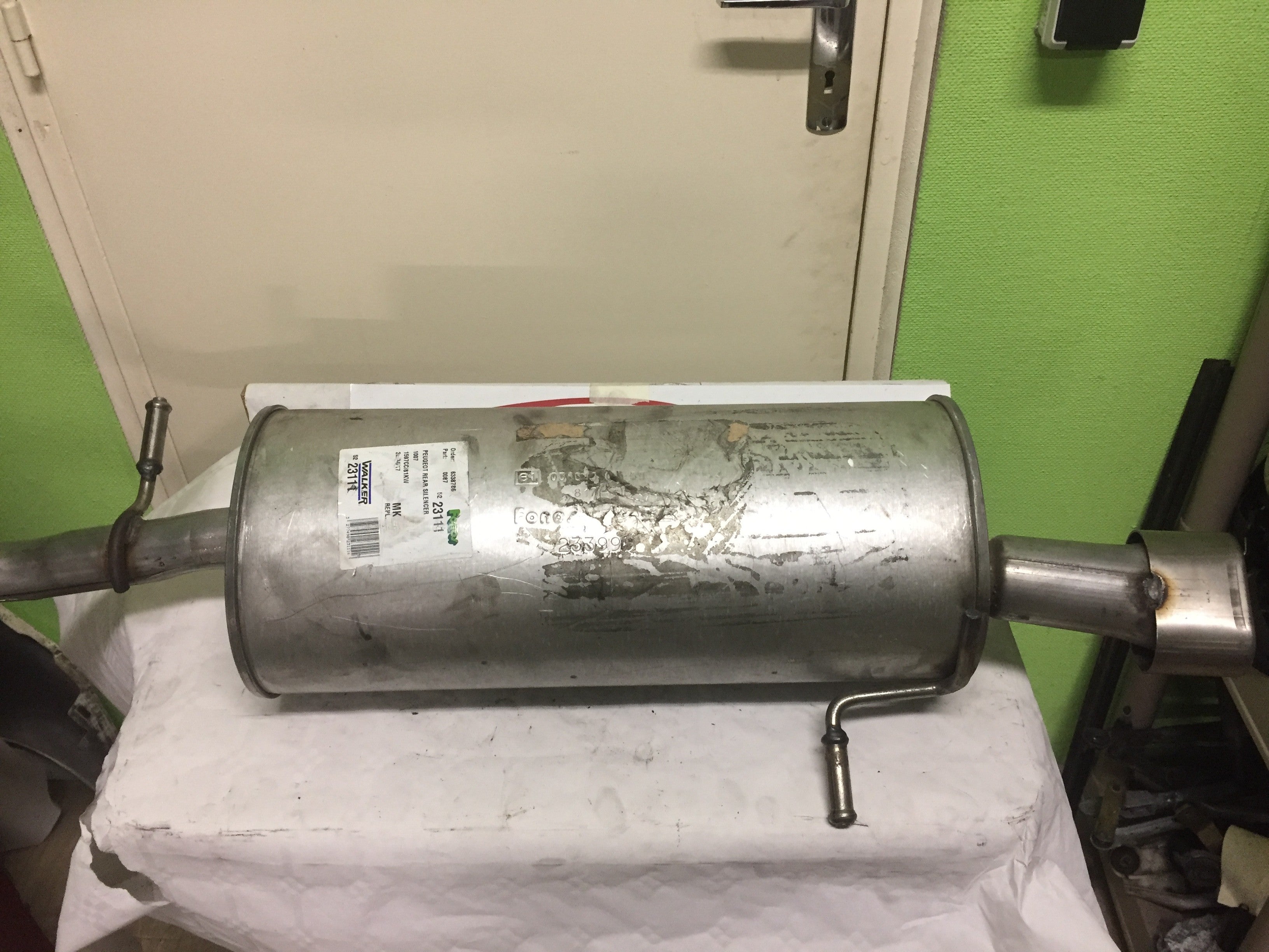 silencieux arrière Peugeot 1007