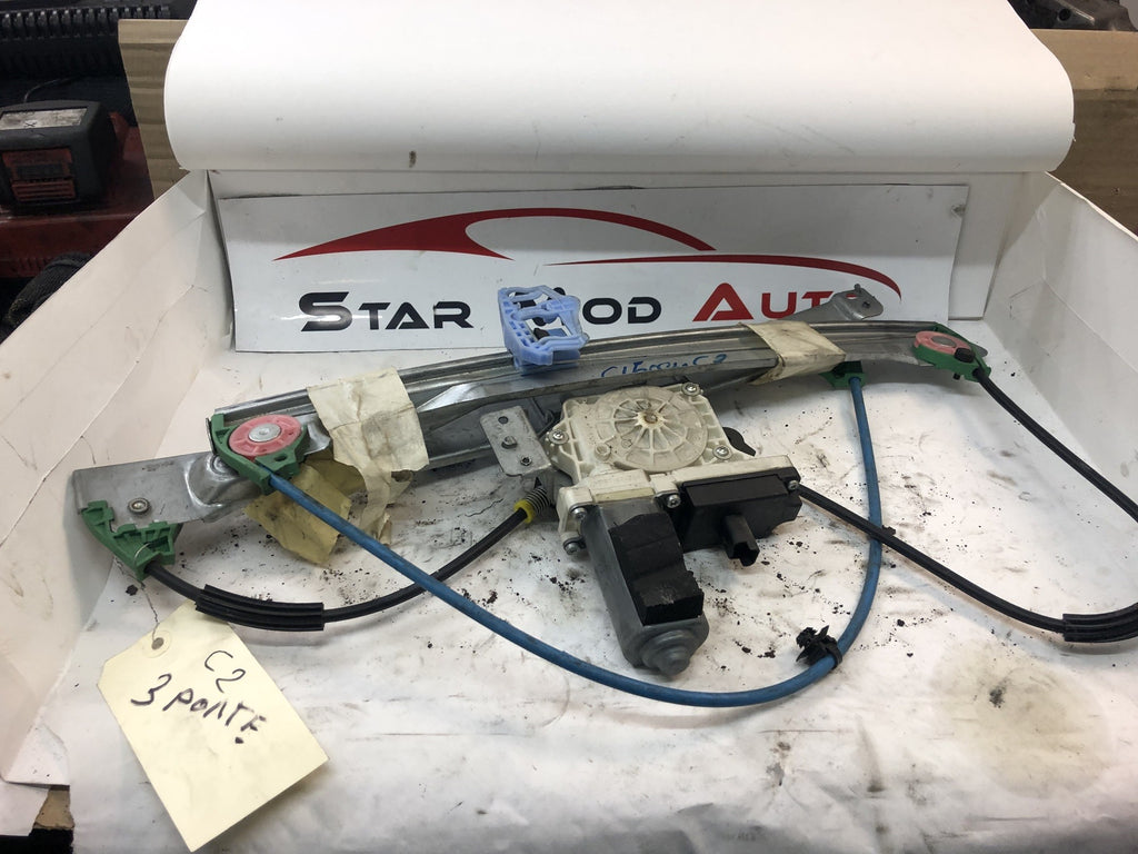 mécanisme de lève vitre avant  électrique Citroën c2 3 porte