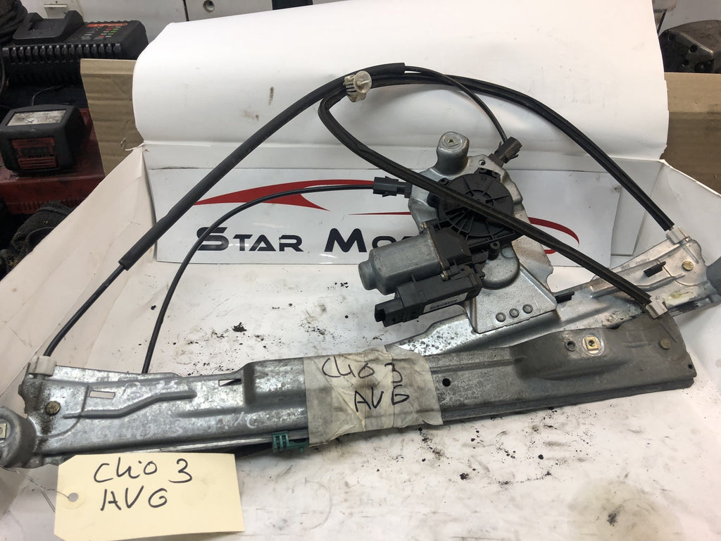 mécanisme de lève vitre avant gauche avant droit Renault clio3 électrique