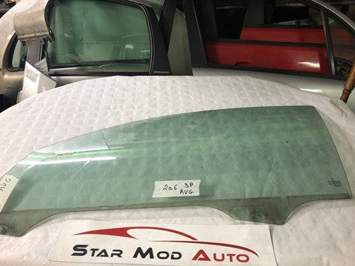 glace de porte avant gauche Peugeot 206 année 2005 3 portes