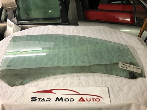 glace de porte avant droite Renault clio3 phase 1 3 portes 2006