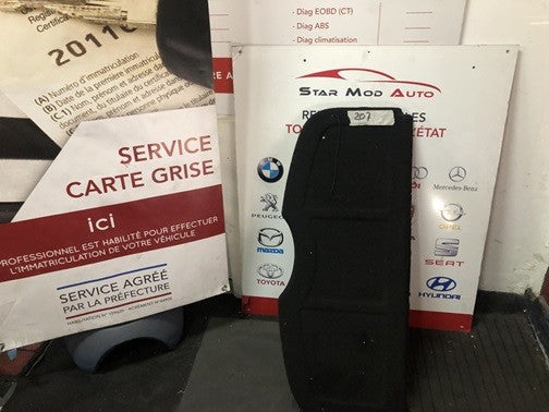 plage arrière Peugeot 207 année 2007