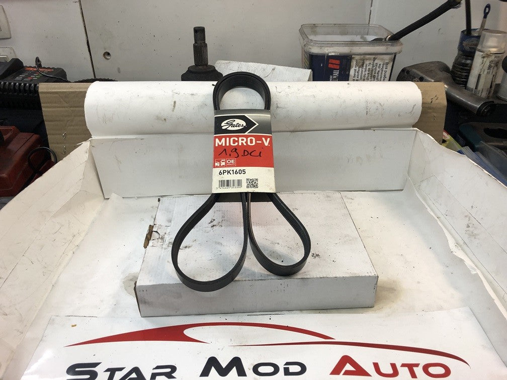 courroie accessoire Renault 1.9 dci réf 6PK1605