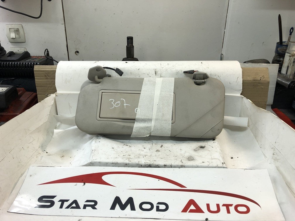 pare soleil avant gauche avant droit Peugeot 307 phase 1 avec éclairage