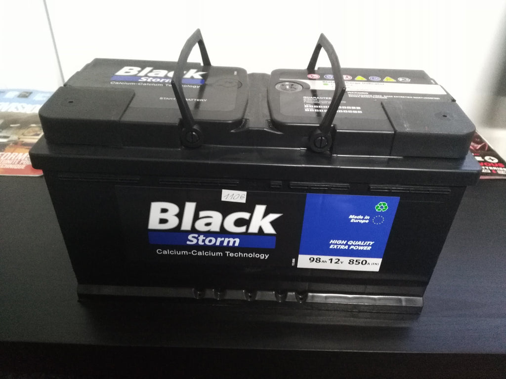 Batterie de voiture BlackStorm 98Ah 12v 850 A(Fr)