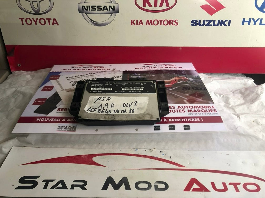 calculateur moteur Peugeot Citroën 1.9 d dw8 réf 9641390180