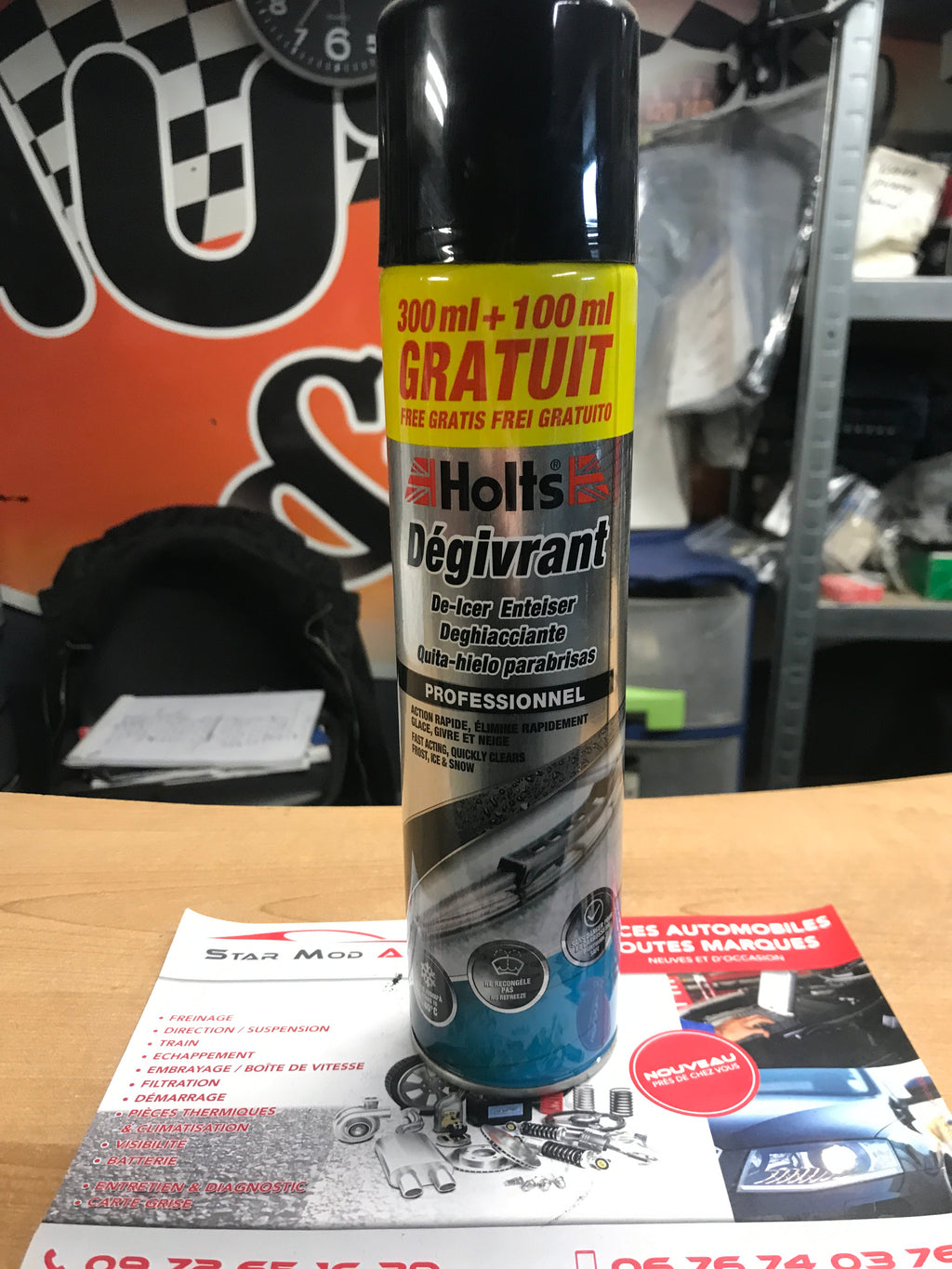 dégivrant par brise holts 300ml plus 100 ml gratuit