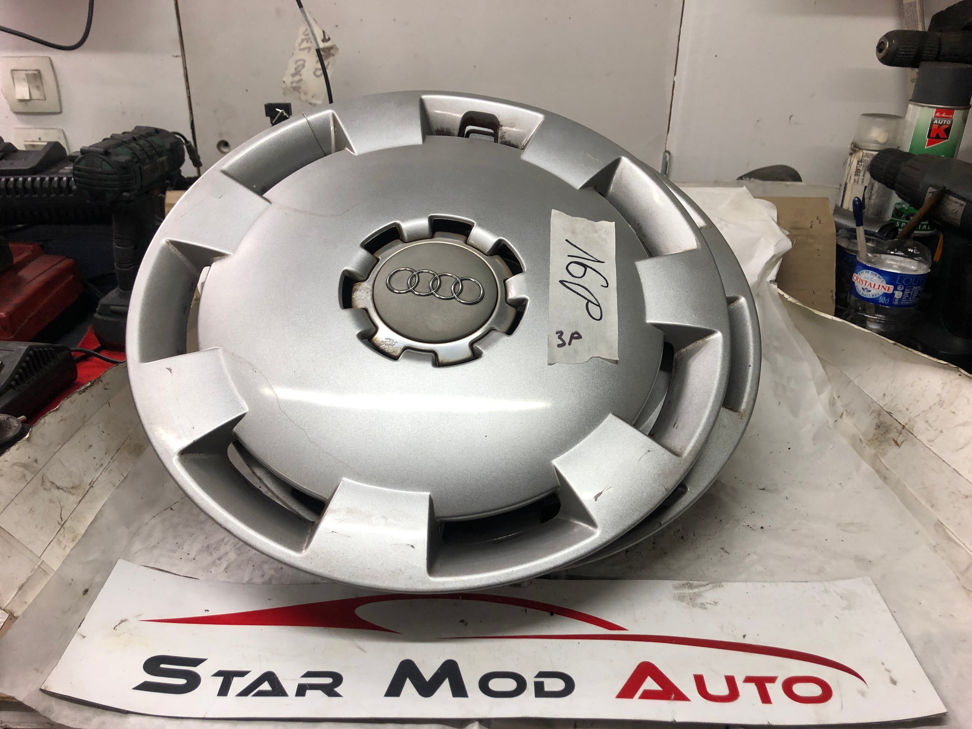 enjoliveurs Audi a3 8p en 16 pouce année 2006