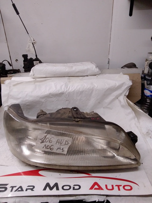 phare avant gauche avant droit Peugeot 106 phase 2 année 2001