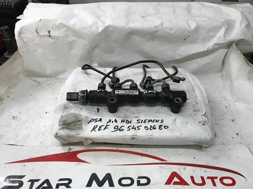 rampe injection Peugeot Citroën 1.4 hdi réf 9654592680 siemens