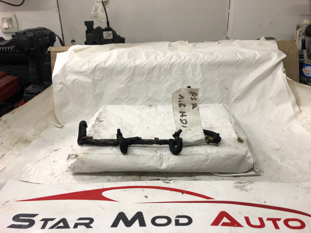 tuyaux de retour injecteurs Peugeot Citroën 1.6 hdi  année 2007